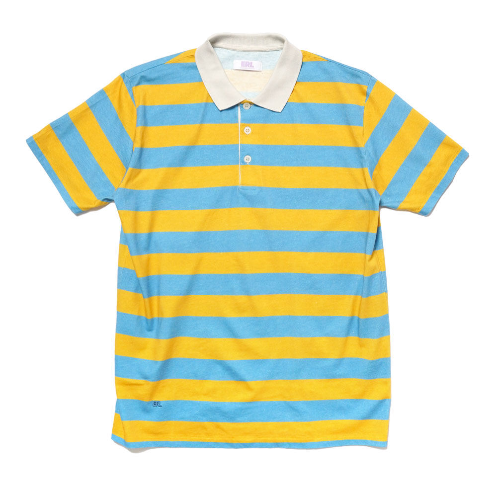 UNISEX STRIPED POLO JERSEY YELLOW