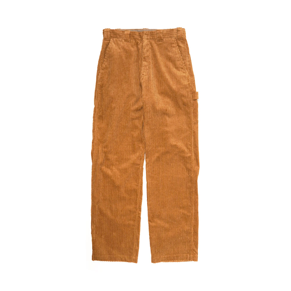 CHECKER LOGO WORK PANTS BEIGE