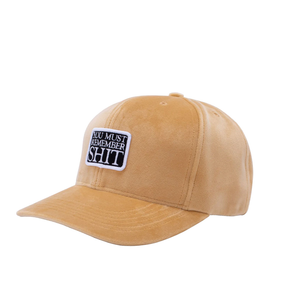 REMEMBER SHIT VELVET SNAPBACK BLONDE