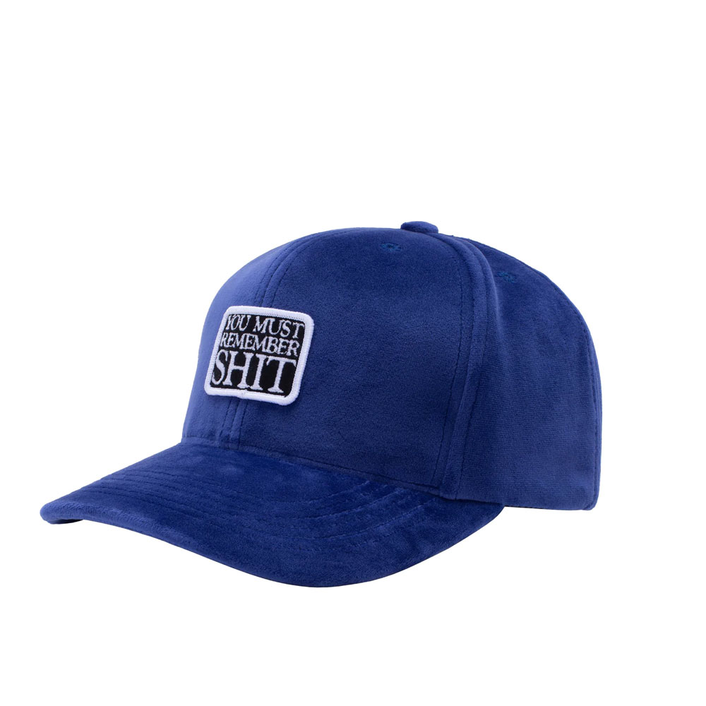 REMEMBER SHIT VELVET SNAPBACK ROYAL