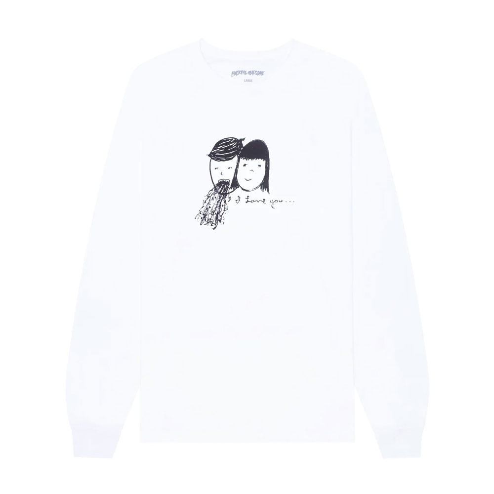 I LOVE YOU L/S TEE WHITE