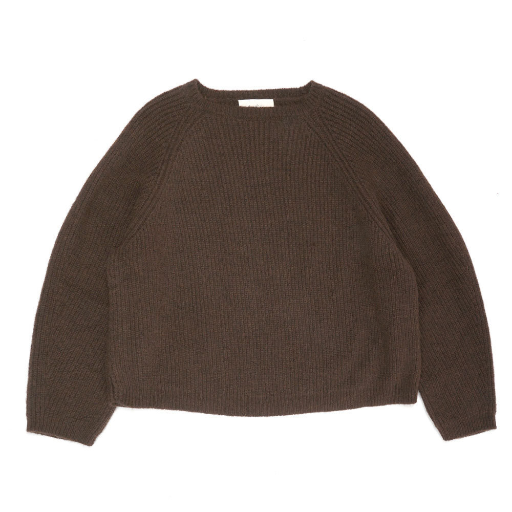 CAPONE RAGLAN SWEATER BROWN