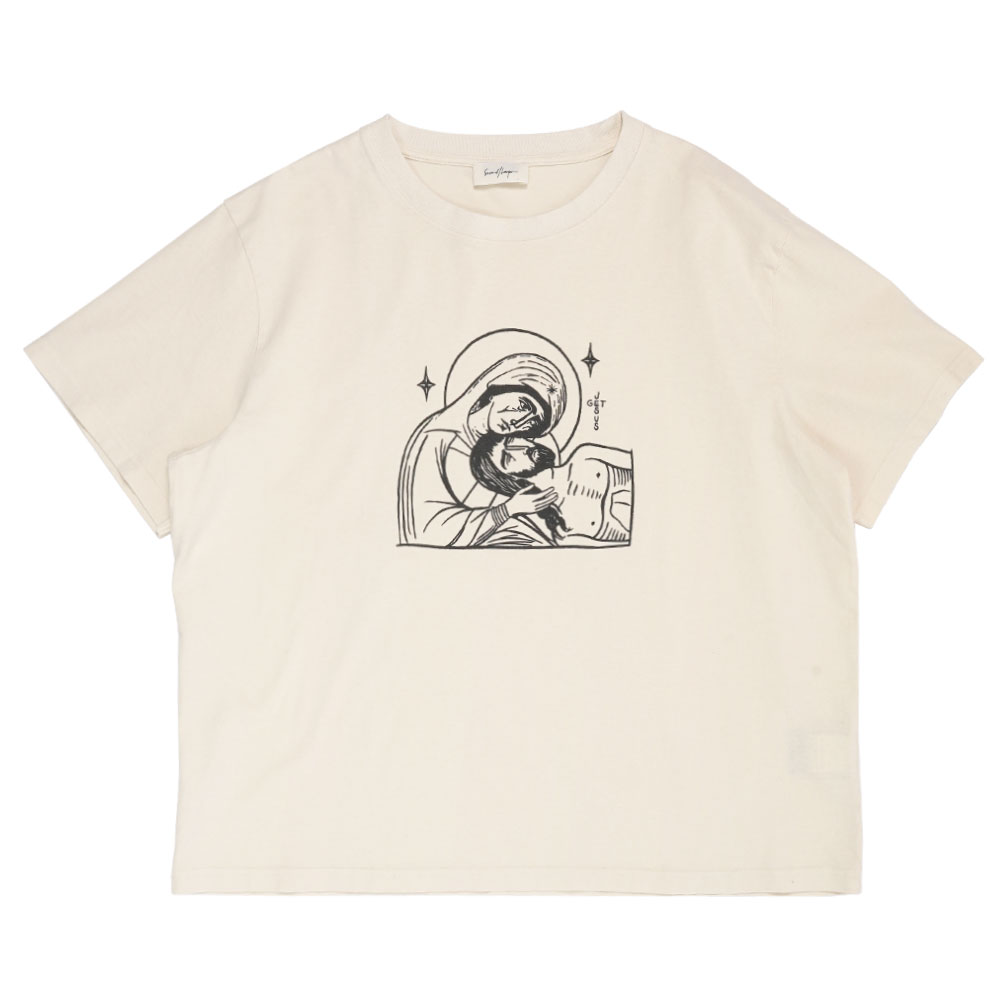 BABY BAGGY TEE LA PIEDED WHITE