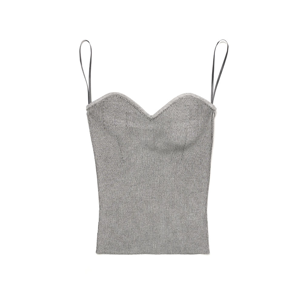TULLES BUSTIER CHARCOAL