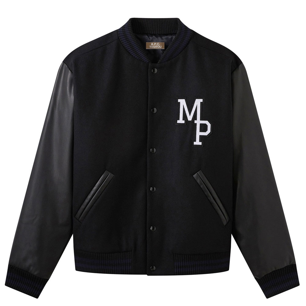 APC TOUITOU MISS RAYON TEDDY BLOUSON BLACK _