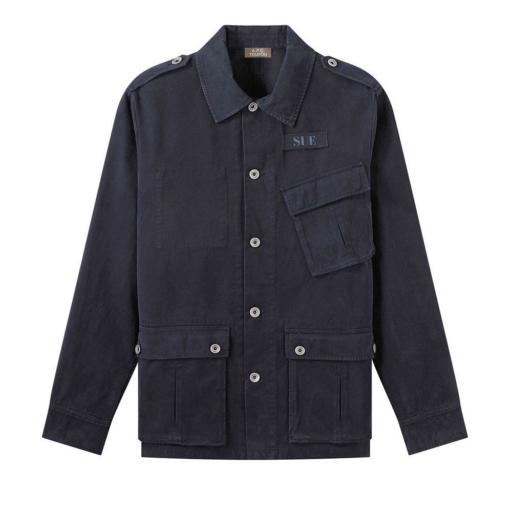 APC TOUITOU SIDEWAYS JACKET MARINE NAVY _