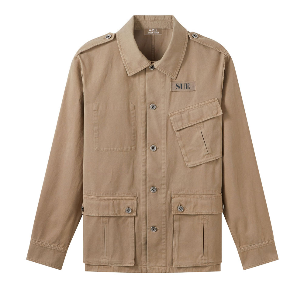 APC TOUITOU SIDEWAYS JACKET BEIGE _