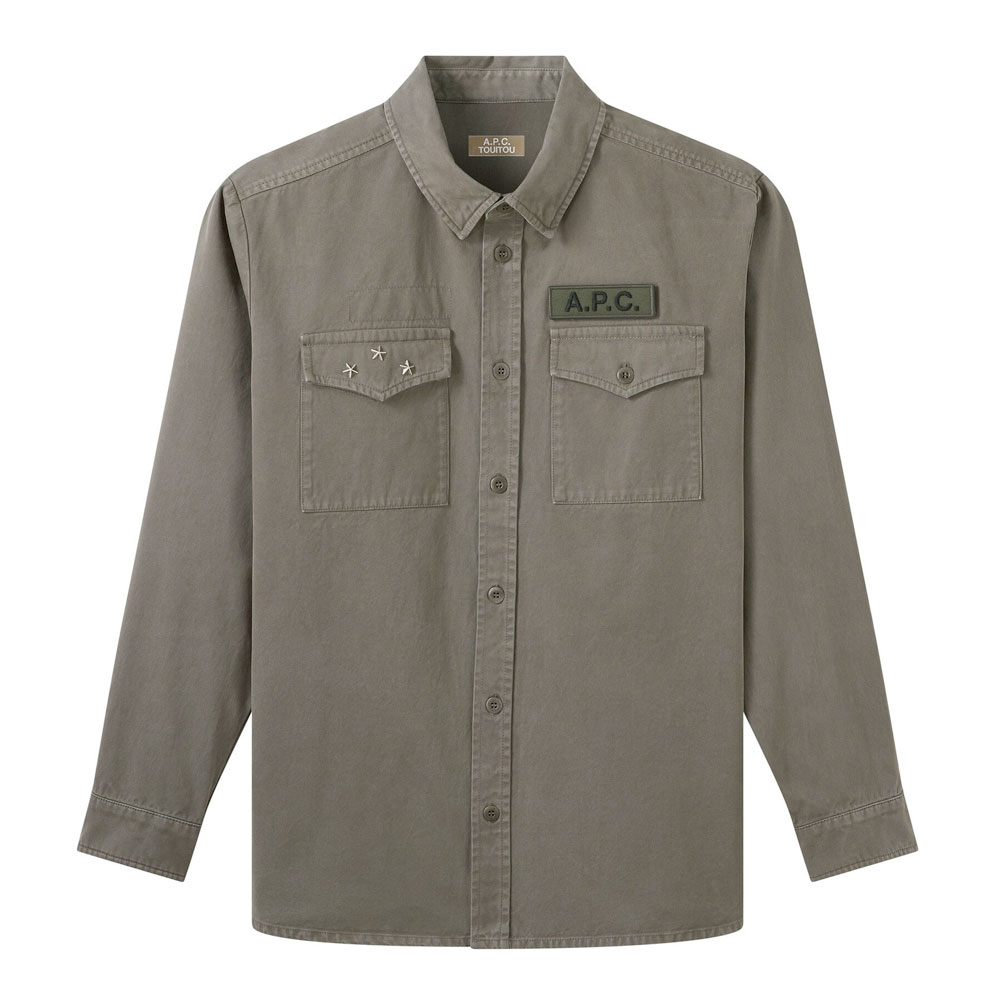 APC TOUITOU MAINLINE OVERSHIRT KHAKI _