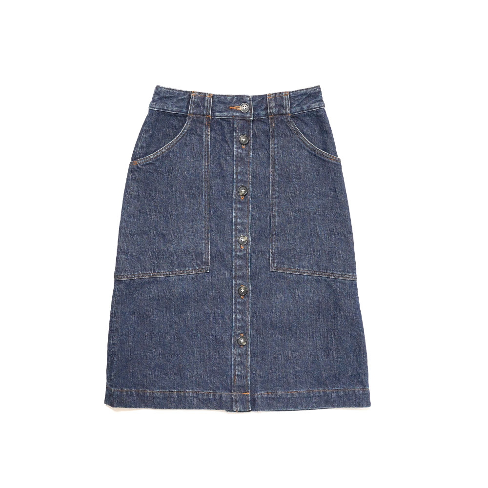 JADE DENIM SKIRT WASHED INDIGO