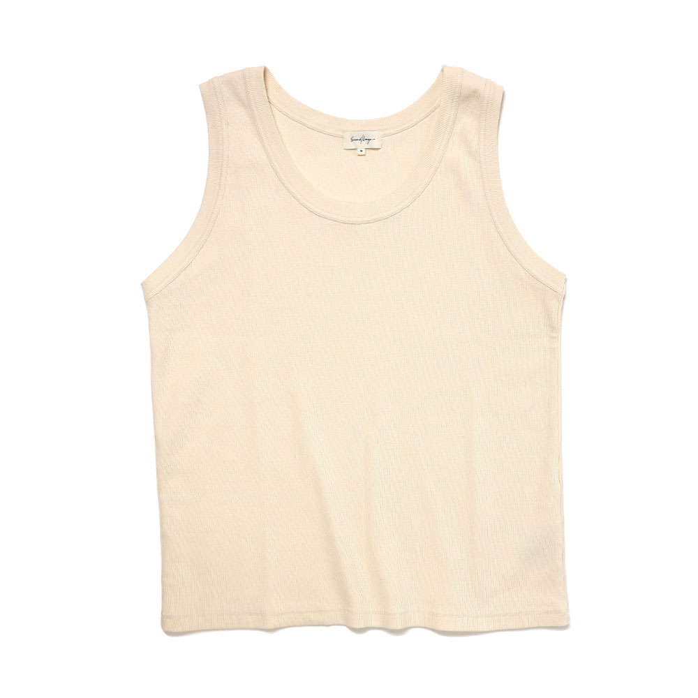 RIBBED TANK ANTIQUE WHITE