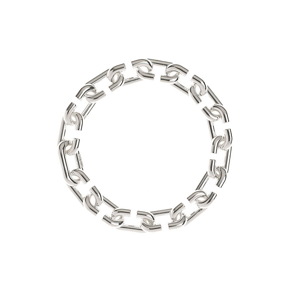 C BRACELET 101736 POLISHED SILVER