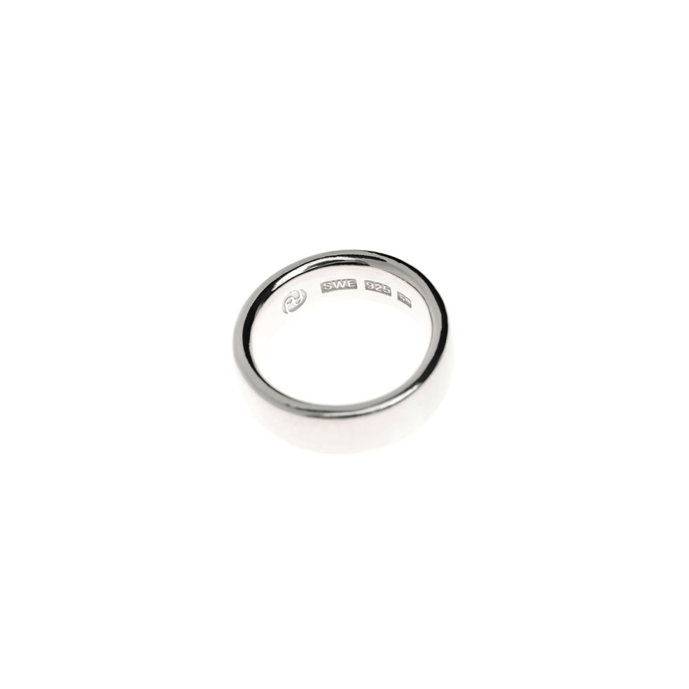 TIRE RING NARROW 101722 POLISHED SILVER