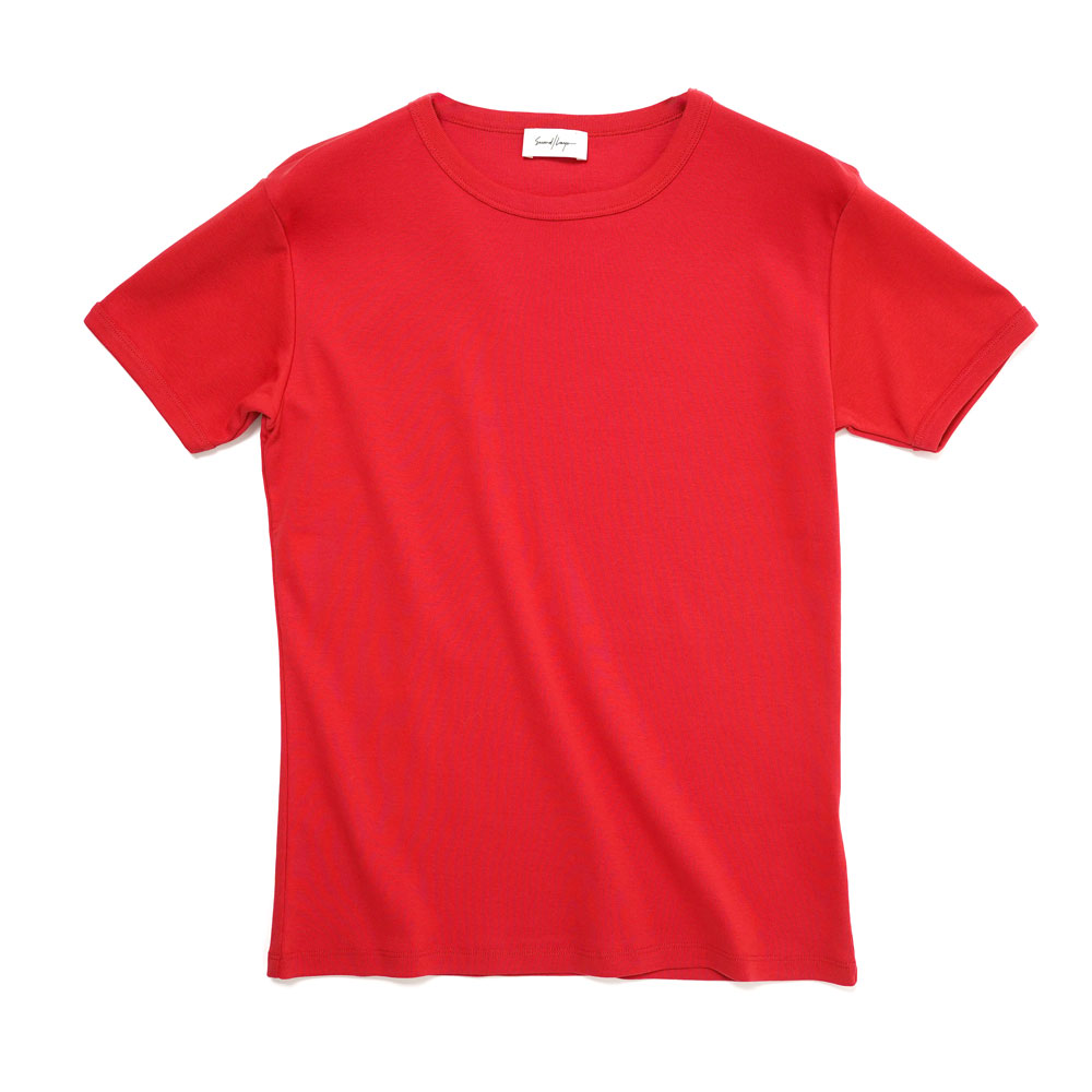 RIBBED SWAYZE TEE RED