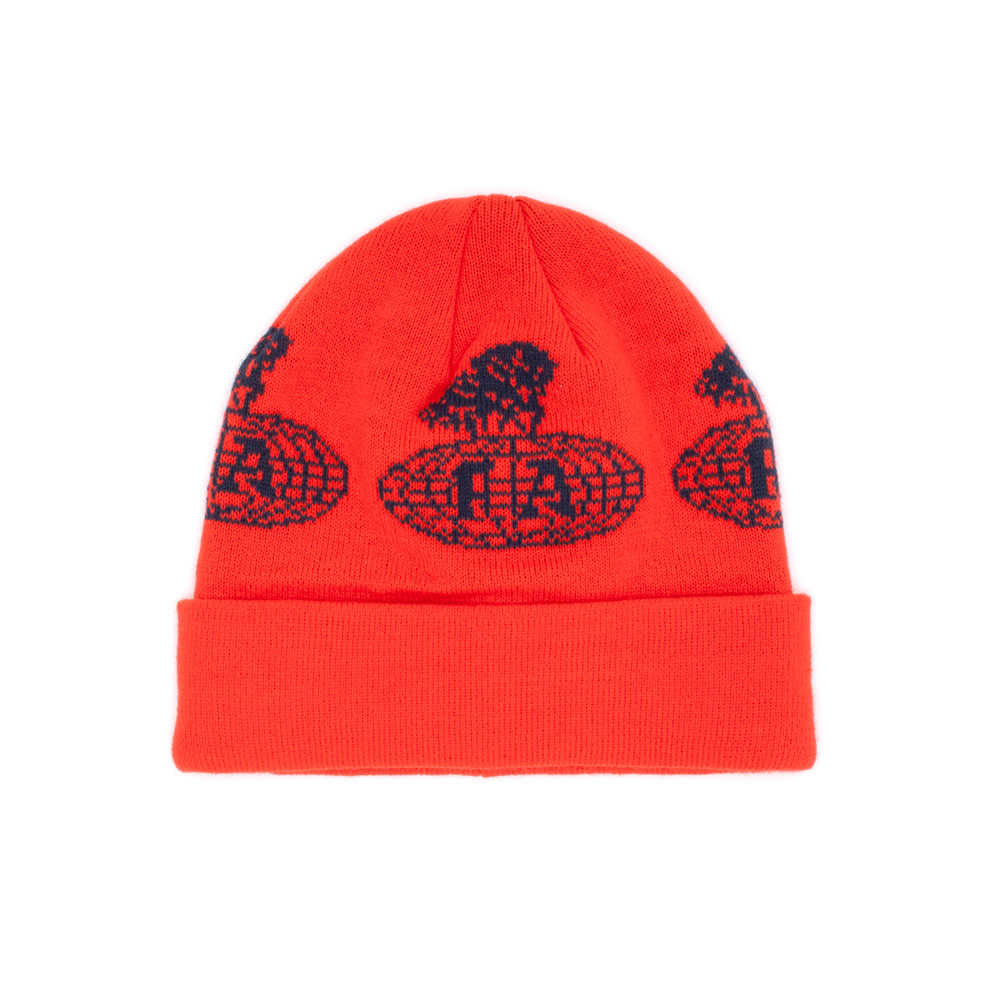 FLEA THE WORLD BEANIE BLOOD ORANGE