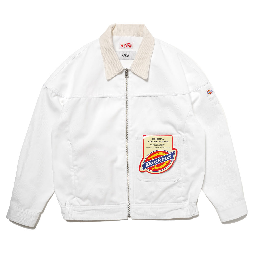 WORK JACKET by KOWGA x CARSERVICE x DICKIES WHITE