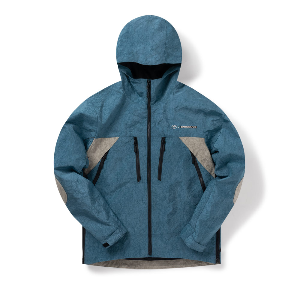 CARSERVICE×TOYOTA AIRBAG TC SHELL JKT BLUE/BEIGE