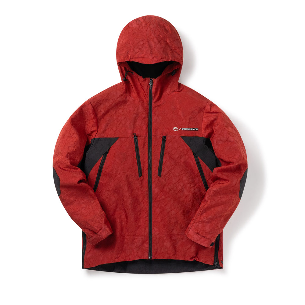 CARSERVICE×TOYOTA AIRBAG TC SHELL JKT RED