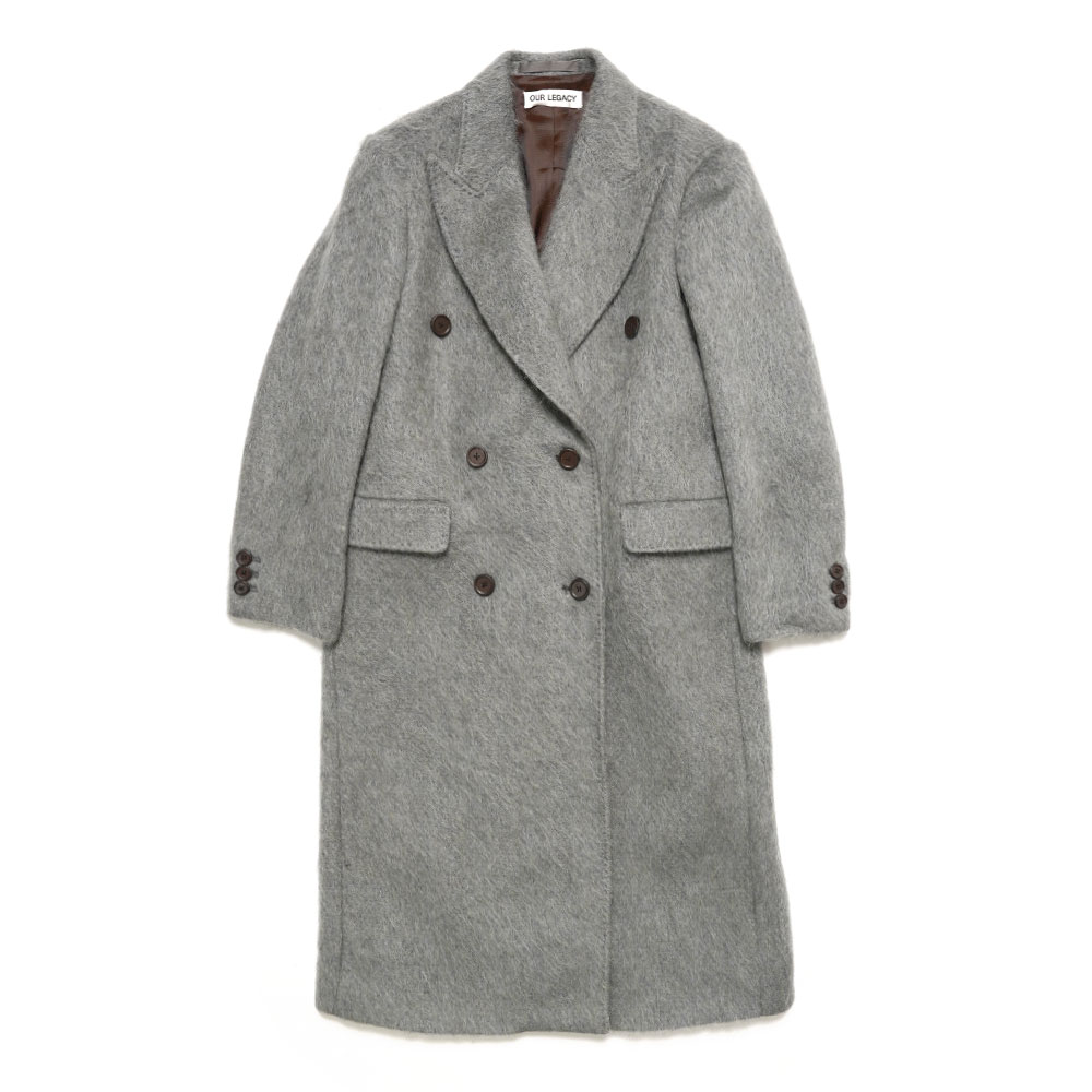 DB COAT WISHKAH GREY HAIRY ALPACA _