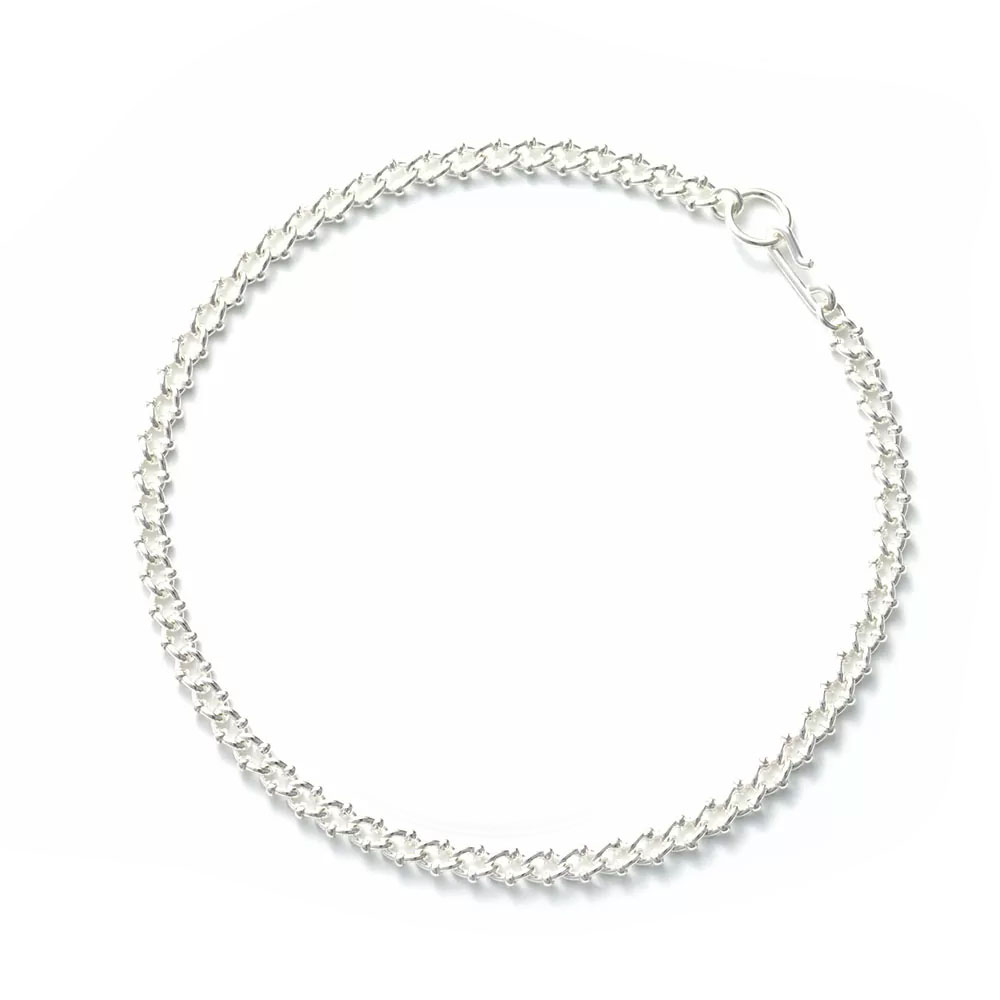 DNA NECKLACE 101555 POLISHED SILVER