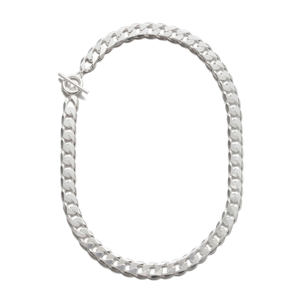 MOTO NECKLACE 101606 POLISHED SILVER
