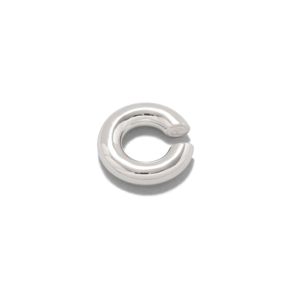 ALMOST EAR CUFF THICK 101635 POLISHED SILVER