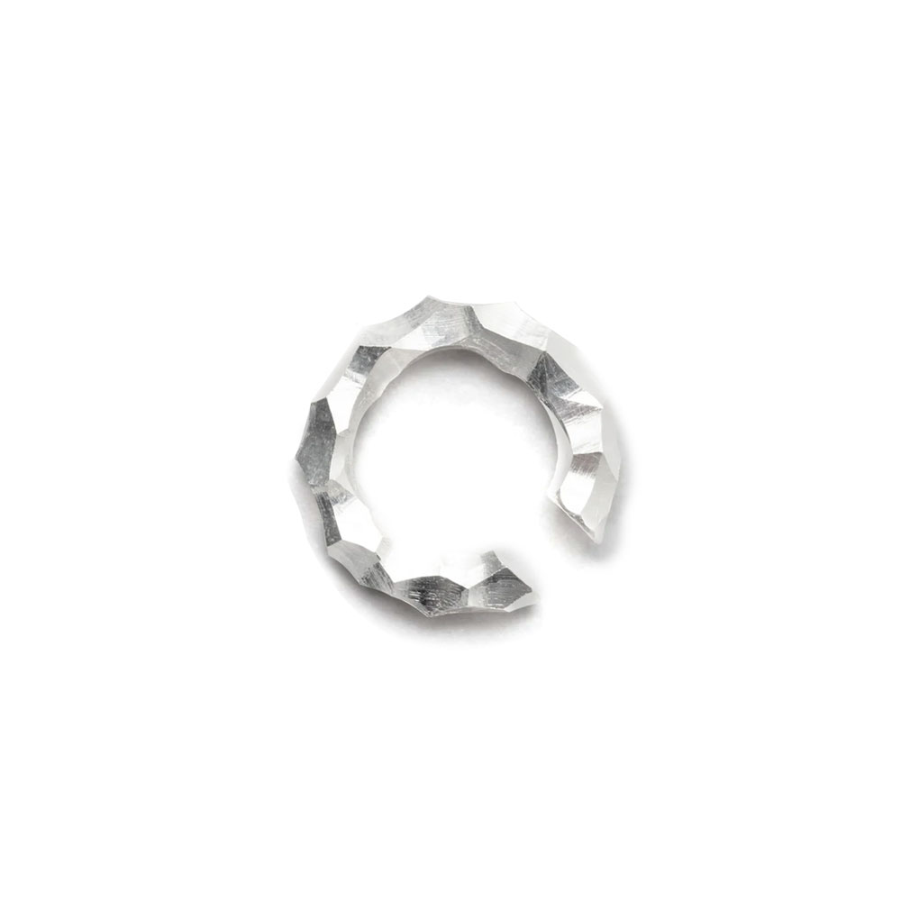 ALMOST EAR CUFF THIN 101636 CARVED SILVER