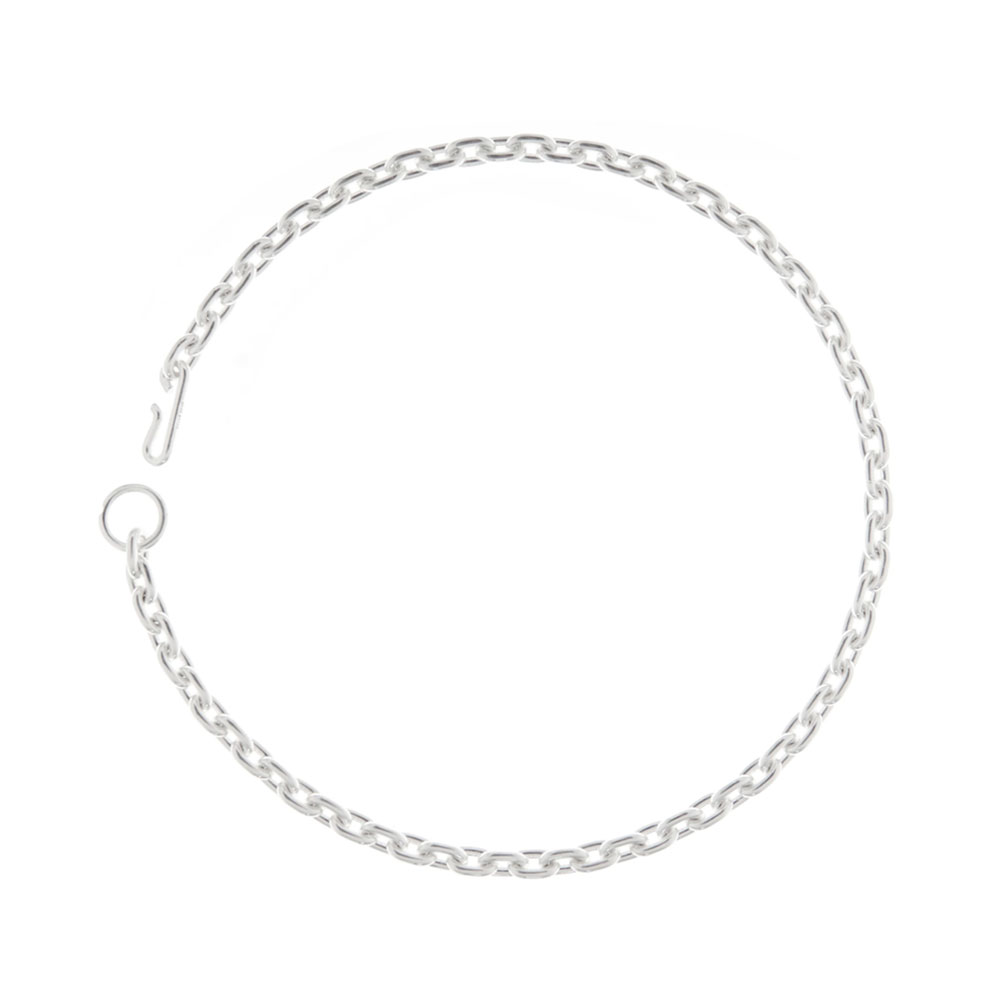 STANDARD NECKLACE THIN 101752 POLISHED SILVER