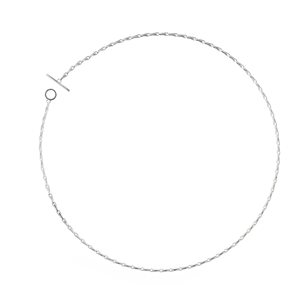 FOLD NECKLACE 101758 POLISHED SILVER