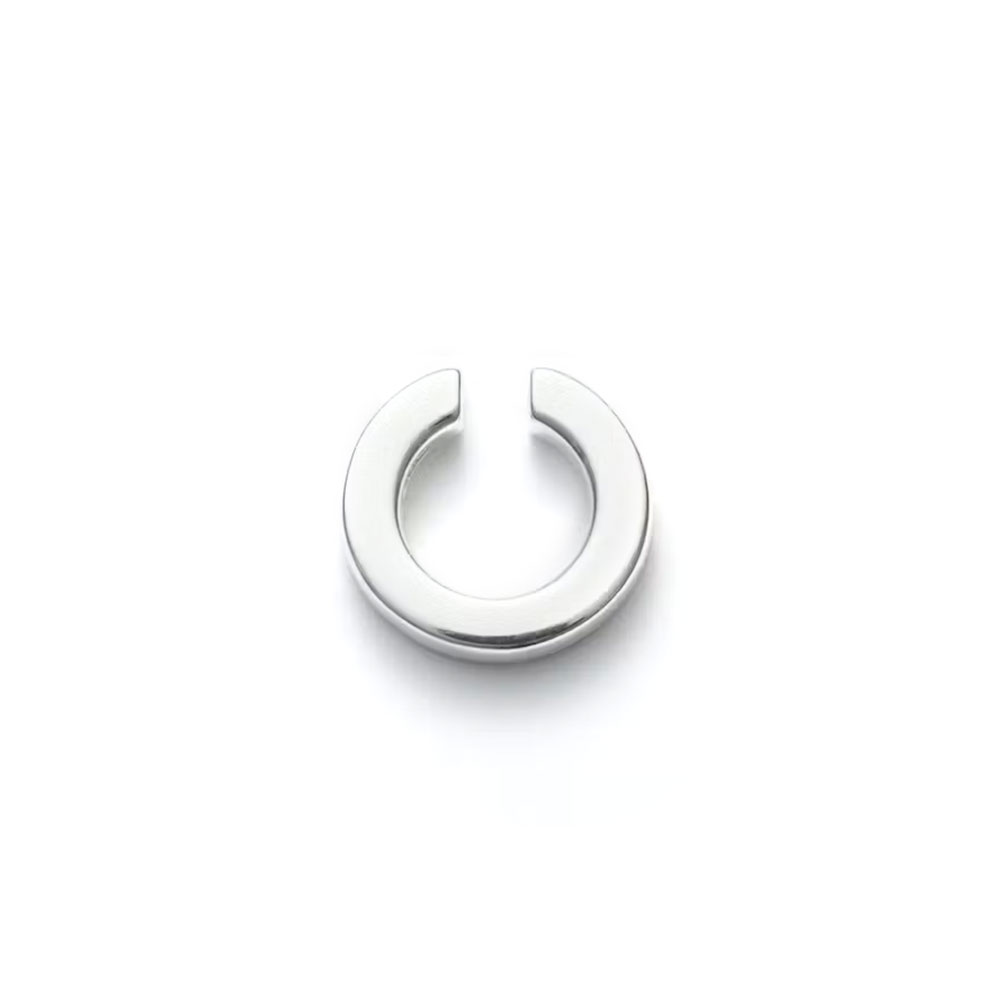 SQUARE EAR CUFF 101784 POLISHED SILVER