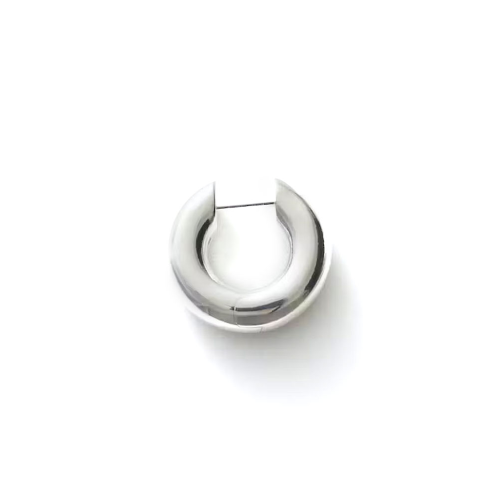 ALMOST EARRING MEDIUM 101644 POLISHED SILVER (SINGLE)