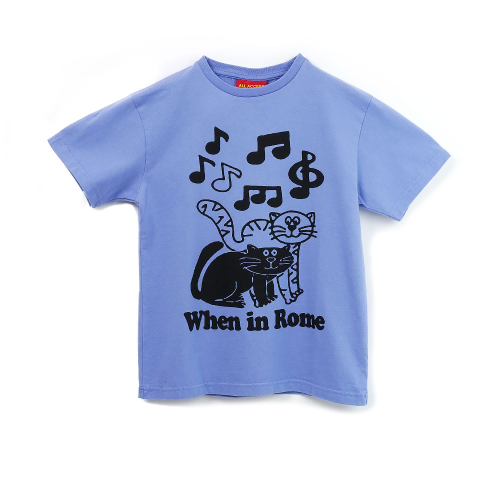 KATZENMUZIK Kids and Girls T-SHIRT VIOLET