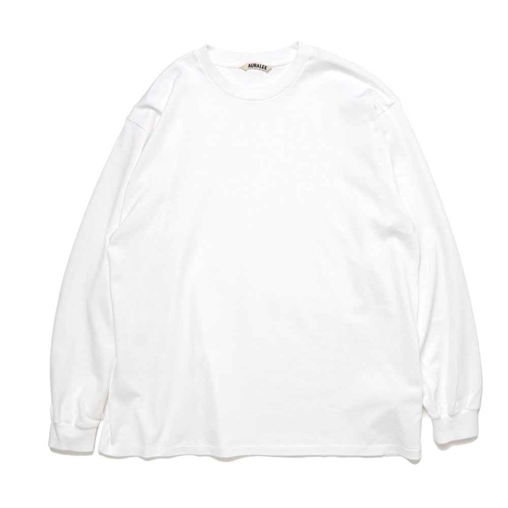 LUSTER PLAITING L/S TEE WHITE A00P01GT