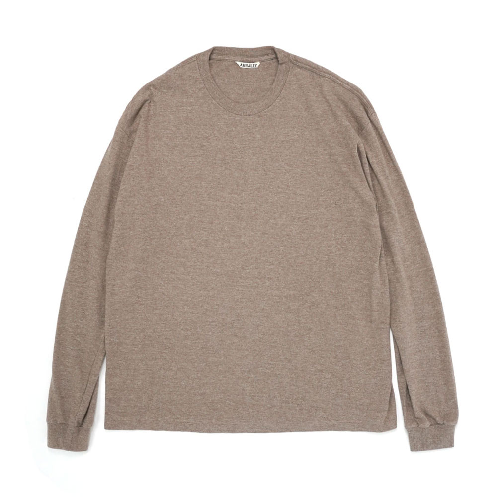 SEAMLESS L/S TEE TOP BROWN A00T02ST