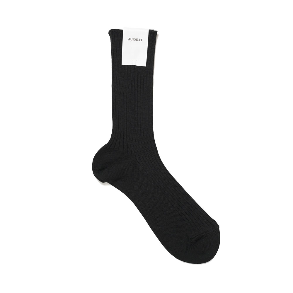 GIZA HIGH GAUGE SOCKS MENS BLACK A00S02SX-M