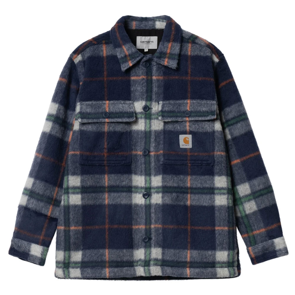 MANNING SHIRT JACKET MANNING CHECK ENZIAN/WAX _