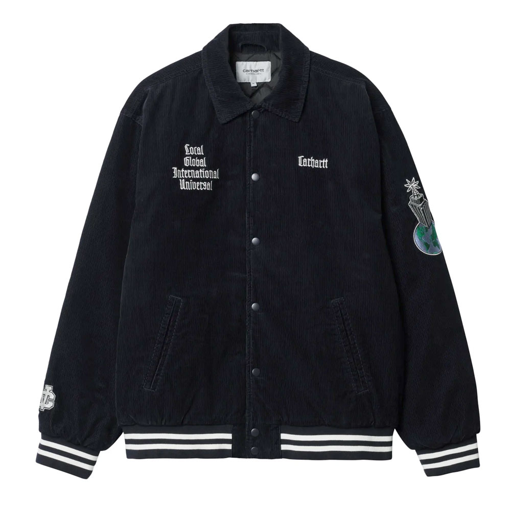LETTERMAN JACKET DARK NAVY/WAX _