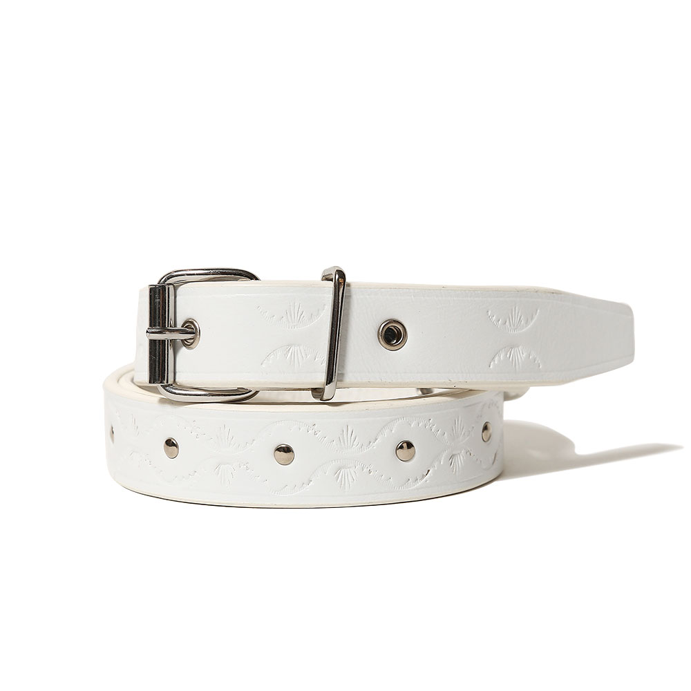 BELT(CALF TYROL METAL) BIANCO