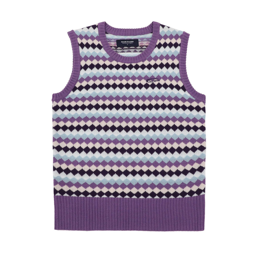 KINGSTON SWEATER VEST PURPLE