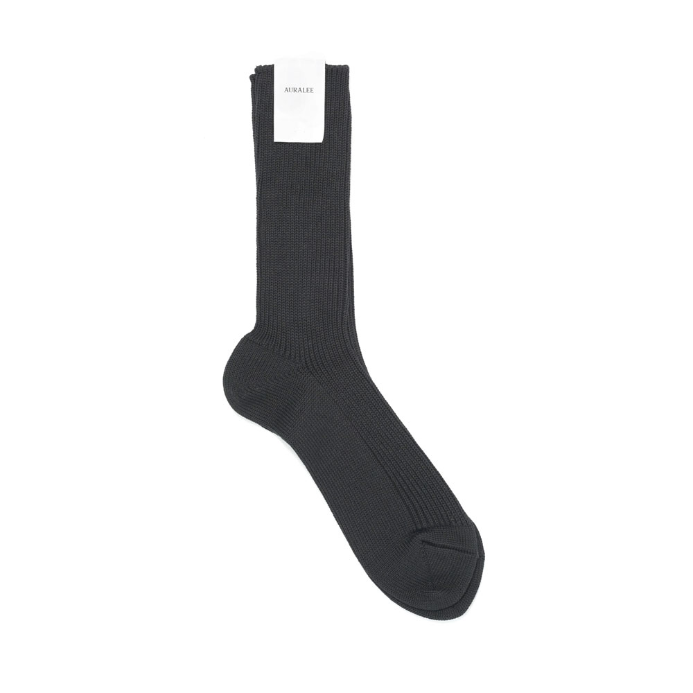 COTTON LOW GAUGE SOCKS BLACK A26SS03SX-M