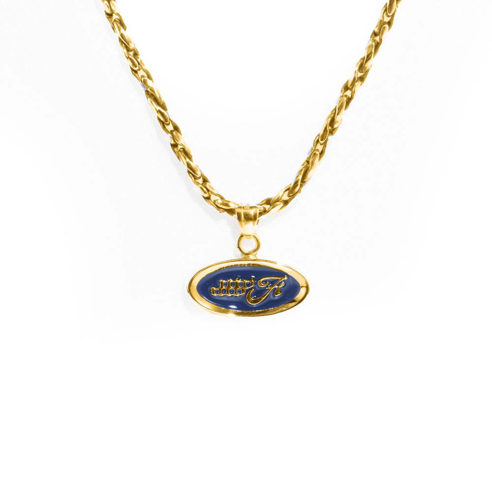 EMBLEM NECKLACE 18kgp/NAVY