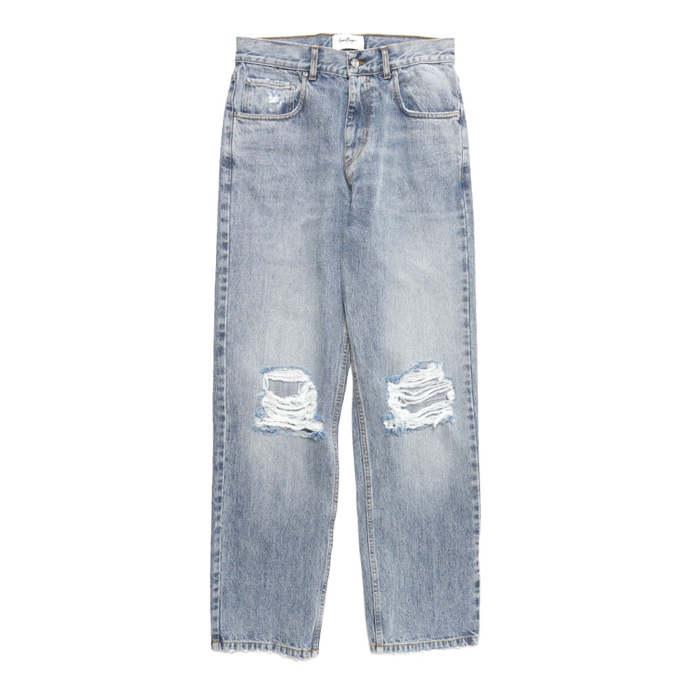 BIG PAPI BAGGY FIT DESTROYED STONE WASH/BLEACH